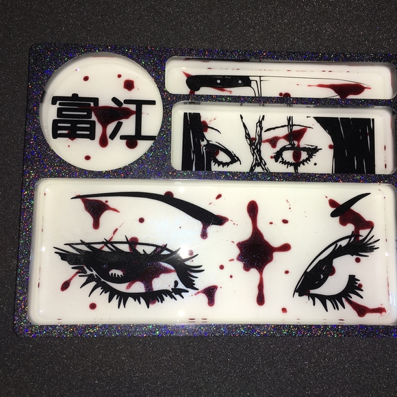 Handmade Tomie Inspired Holographic Horror Manga Trinket Tray